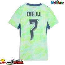 Camisa de Futebol Suíça Breel Embolo #7 Equipamento Secundário Mulheres Mundo 2026 Manga Curta